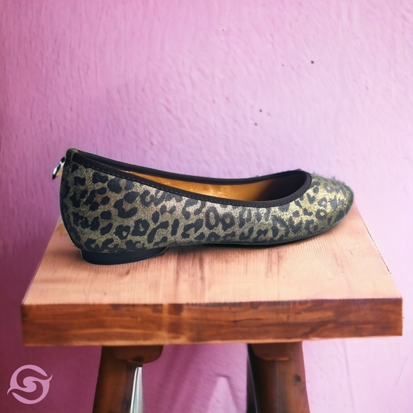 Hush Puppies Size 9 Animal Print Leather Ballet Flats Shoes - Picture 14 of 14